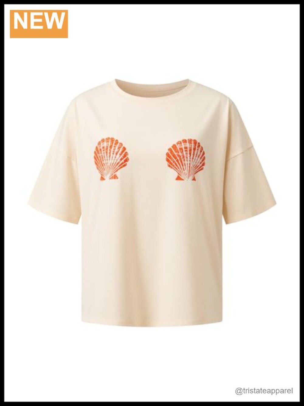 Oversized Graphic Tee Shirt Women Y2K Baggy Lobster Crayfish Print T-Shirt